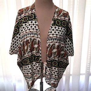 Oboe Kimono Paisley Cardigan Medium